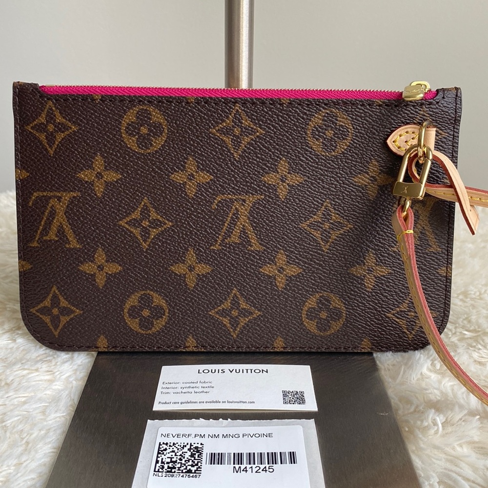 Authentic Louis Vuitton Neverfull PM Pouch